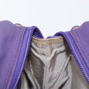 VALENTINO Clutch Bag Leather Purple Gold Auth YKZ076-19
