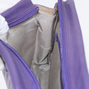 VALENTINO Clutch Bag Leather Purple Gold Auth YKZ076-20