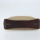 PRADA Shoulder Bag Canvas Beige Silver Auth YKZ082A-5