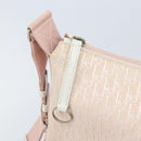 Christian Dior Trotter Canvas Shoulder Bag Pink Silver Auth YKZ088A-10