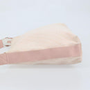 Christian Dior Trotter Canvas Shoulder Bag Pink Silver Auth YKZ088A-4