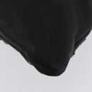 Jimmy Choo Clutch Bag Leather Black Auth YKZ093-16
