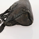 BALENCIAGA The City Hand Bag Leather 2way Brown 115748 Auth YKZ094-4