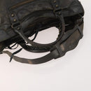 BALENCIAGA The City Hand Bag Leather 2way Brown 115748 Auth YKZ094-7