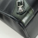 BALENCIAGA Giant City Hand Bag Leather 2way Black Silver 281770 Auth YKZ099SAV-16
