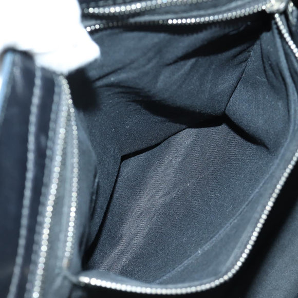 BALENCIAGA Giant City Hand Bag Leather 2way Black Silver 281770 Auth YKZ099SAV