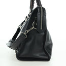 BALENCIAGA Giant City Hand Bag Leather 2way Black Silver 281770 Auth YKZ099SAV-3