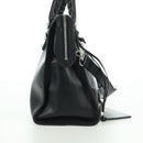 BALENCIAGA Giant City Hand Bag Leather 2way Black Silver 281770 Auth YKZ099SAV-4