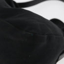 FENDI Mamma Baguette Shoulder Bag Nylon Black Silver Auth YKZ1001-14
