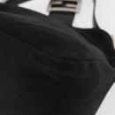 FENDI Mamma Baguette Shoulder Bag Nylon Black Silver Auth YKZ1001-16