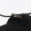 FENDI Mamma Baguette Shoulder Bag Nylon Black Silver Auth YKZ1001-17
