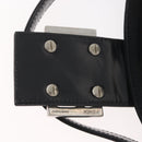 FENDI Mamma Baguette Shoulder Bag Nylon Black Silver Auth YKZ1001-10