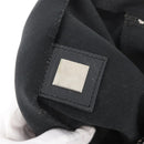 FENDI Mamma Baguette Shoulder Bag Nylon Black Silver Auth YKZ1001-20
