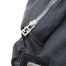 FENDI Mamma Baguette Shoulder Bag Nylon Black Silver Auth YKZ1001-21