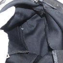 FENDI Mamma Baguette Shoulder Bag Nylon Black Silver Auth YKZ1001-11
