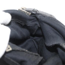 FENDI Mamma Baguette Shoulder Bag Nylon Black Silver Auth YKZ1001-22