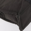 HERMES Her Line Hand Bag Canvas Gray Auth YKZ1002-15