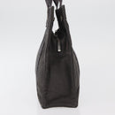 HERMES Her Line Hand Bag Canvas Gray Auth YKZ1002-3