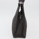 HERMES Her Line Hand Bag Canvas Gray Auth YKZ1002-4