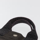 HERMES Her Line Hand Bag Canvas Gray Auth YKZ1002-8