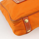 PRADA Tote Bag Nylon 2way Orange Gold Auth YKZ1003A-16