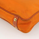 PRADA Tote Bag Nylon 2way Orange Gold Auth YKZ1003A-17