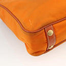 PRADA Tote Bag Nylon 2way Orange Gold Auth YKZ1003A-18
