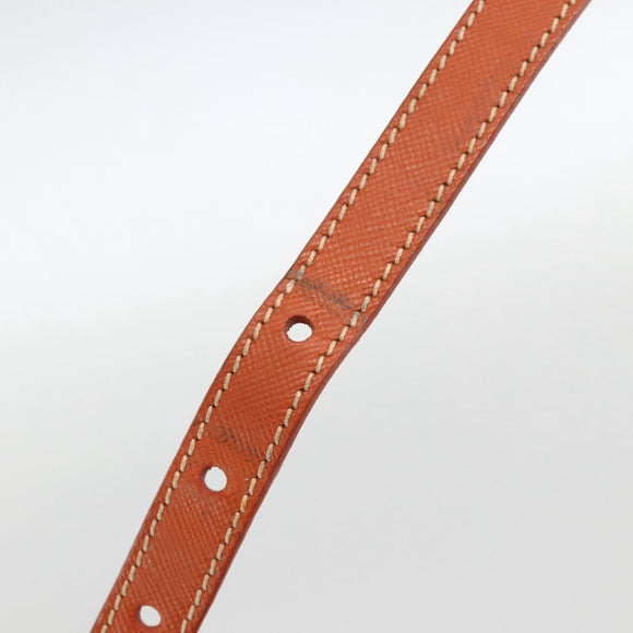 PRADA Tote Bag Nylon 2way Orange Gold Auth YKZ1003A