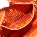 PRADA Tote Bag Nylon 2way Orange Gold Auth YKZ1003A-24