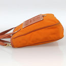 PRADA Tote Bag Nylon 2way Orange Gold Auth YKZ1003A-3