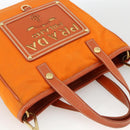 PRADA Tote Bag Nylon 2way Orange Gold Auth YKZ1003A-6