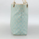 GUCCI GG Canvas Tote Bag Light Blue Gold Auth YKZ1004-4