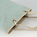 GUCCI GG Canvas Tote Bag Light Blue Gold Auth YKZ1004-6