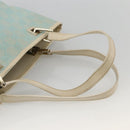 GUCCI GG Canvas Tote Bag Light Blue Gold Auth YKZ1004-7