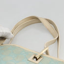 GUCCI GG Canvas Tote Bag Light Blue Gold Auth YKZ1004-8