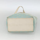 GUCCI GG Canvas Tote Bag Light Blue Gold Auth YKZ1004-5