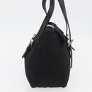 FENDI Mamma Baguette Hand Bag Nylon Black Silver Auth YKZ1005-4