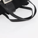 FENDI Mamma Baguette Hand Bag Nylon Black Silver Auth YKZ1005-7