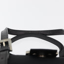 FENDI Mamma Baguette Hand Bag Nylon Black Silver Auth YKZ1005-8