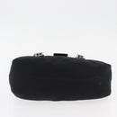 FENDI Mamma Baguette Hand Bag Nylon Black Silver Auth YKZ1005-5