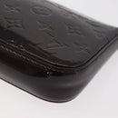 LOUIS VUITTON Vernis Pochette Accessoires Pouch Amarante M91576 LV Auth YKZ1011A-11