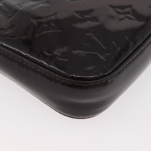 LOUIS VUITTON Vernis Pochette Accessoires Pouch Amarante M91576 LV Auth YKZ1011A