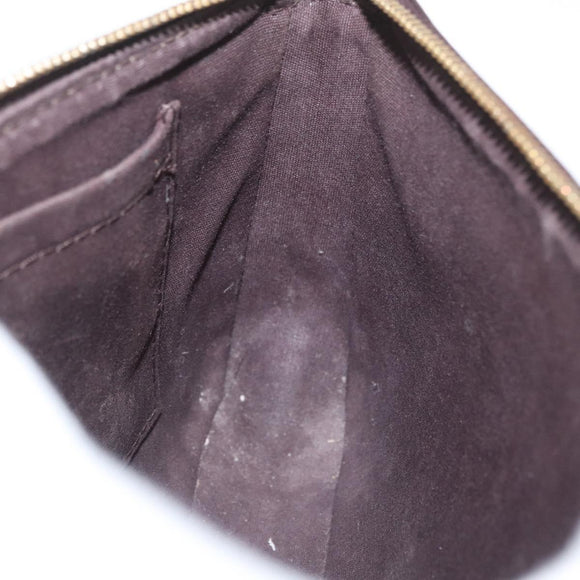 LOUIS VUITTON Vernis Pochette Accessoires Pouch Amarante M91576 LV Auth YKZ1011A