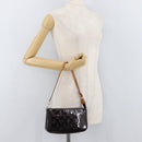 LOUIS VUITTON Vernis Pochette Accessoires Pouch Amarante M91576 LV Auth YKZ1011A-21