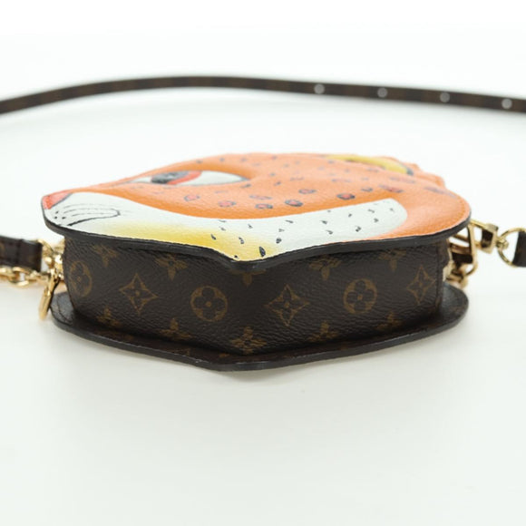 LOUIS VUITTON Monogram Sun Yitian Wallet On Chain Leopard Bag LV Auth YKZ1015SM