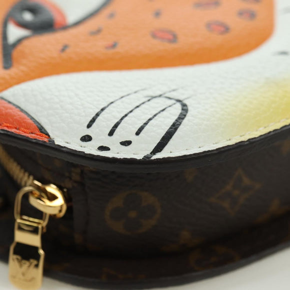 LOUIS VUITTON Monogram Sun Yitian Wallet On Chain Leopard Bag LV Auth YKZ1015SM