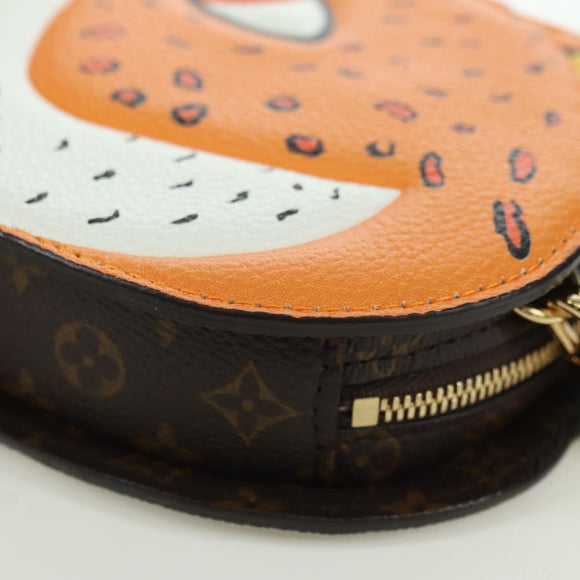 LOUIS VUITTON Monogram Sun Yitian Wallet On Chain Leopard Bag LV Auth YKZ1015SM