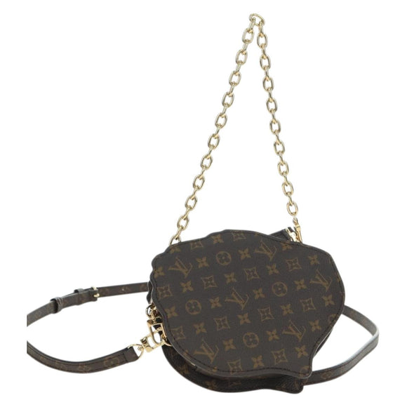 LOUIS VUITTON Monogram Sun Yitian Wallet On Chain Leopard Bag LV Auth YKZ1015SM