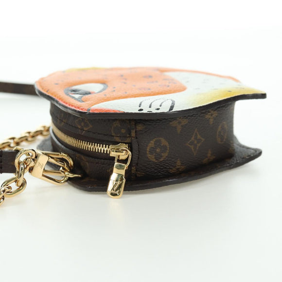LOUIS VUITTON Monogram Sun Yitian Wallet On Chain Leopard Bag LV Auth YKZ1015SM