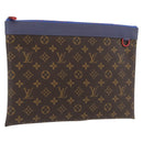 LOUIS VUITTON Monogram Pochette Apollo Clutch Bag Blue M63048 LV Auth YKZ1016-1